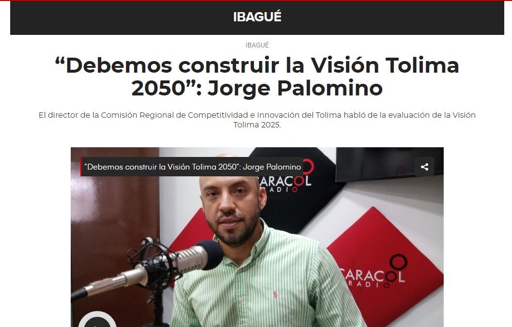 Reviva la entrevista con Jorge Palomino, director de la Comisión Regional de Competitividad e Innovación.